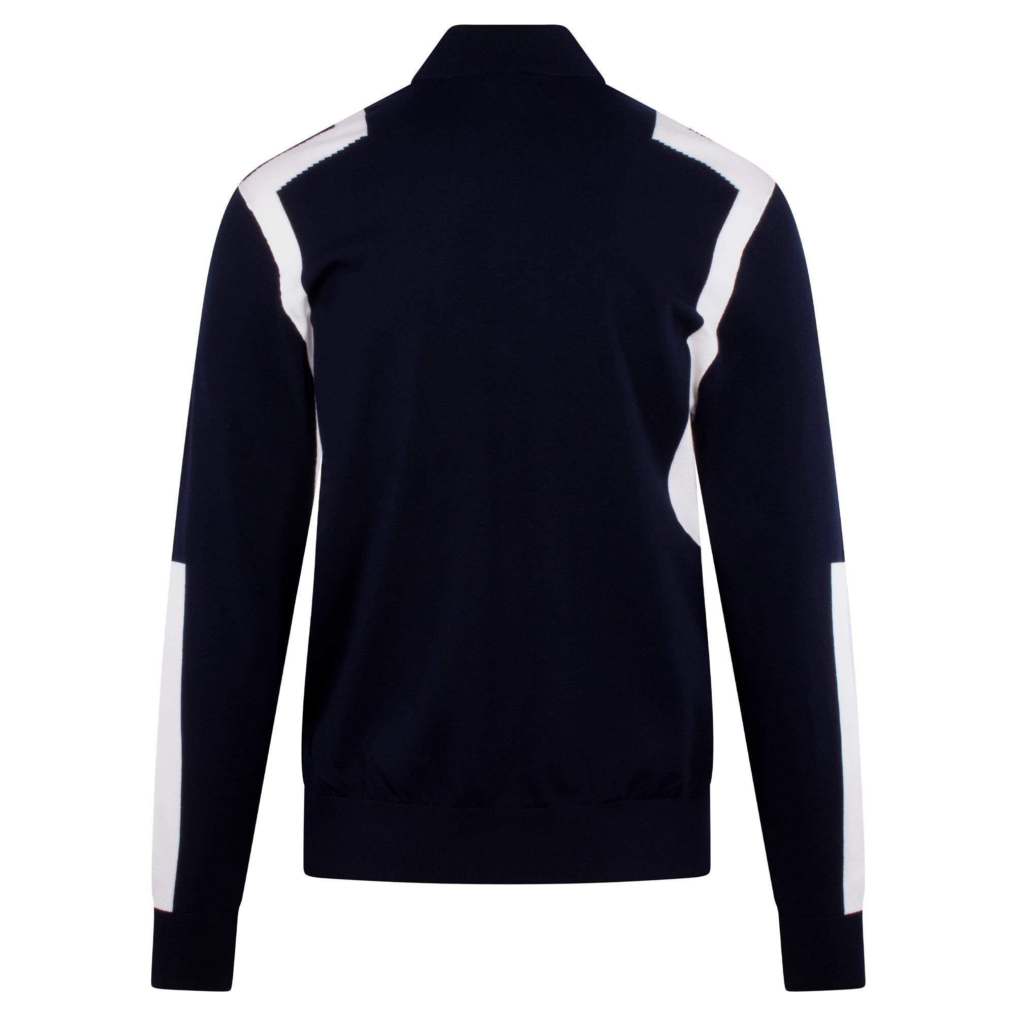 J Lindeberg Kendrick Knitted Quarter Zip Mens Sweater Navy